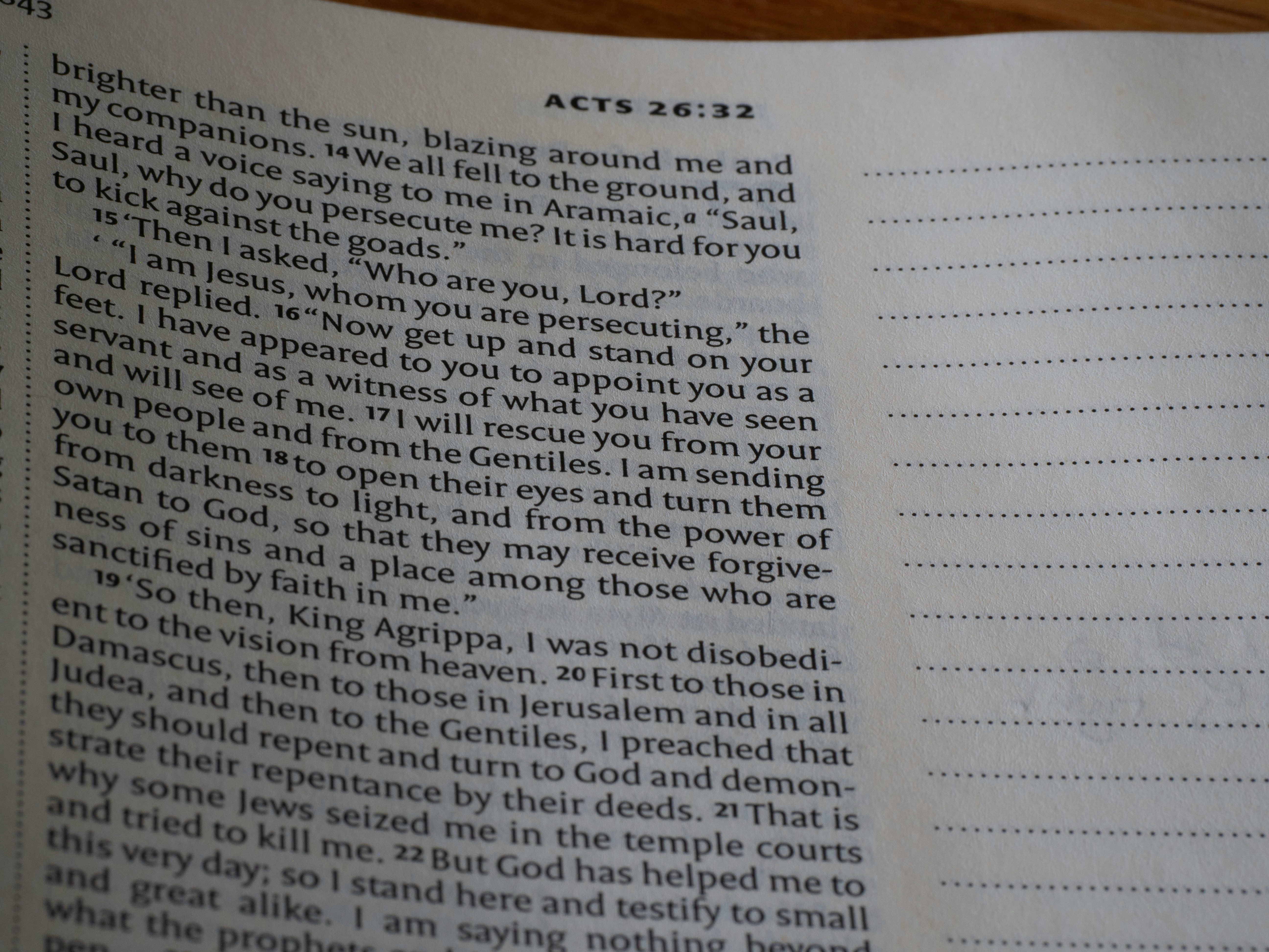 close up, bokeh, bible, new testament, christian, history, text, reading, bible study, devotions, christianity, scripture, book of acts, acts, luke,
